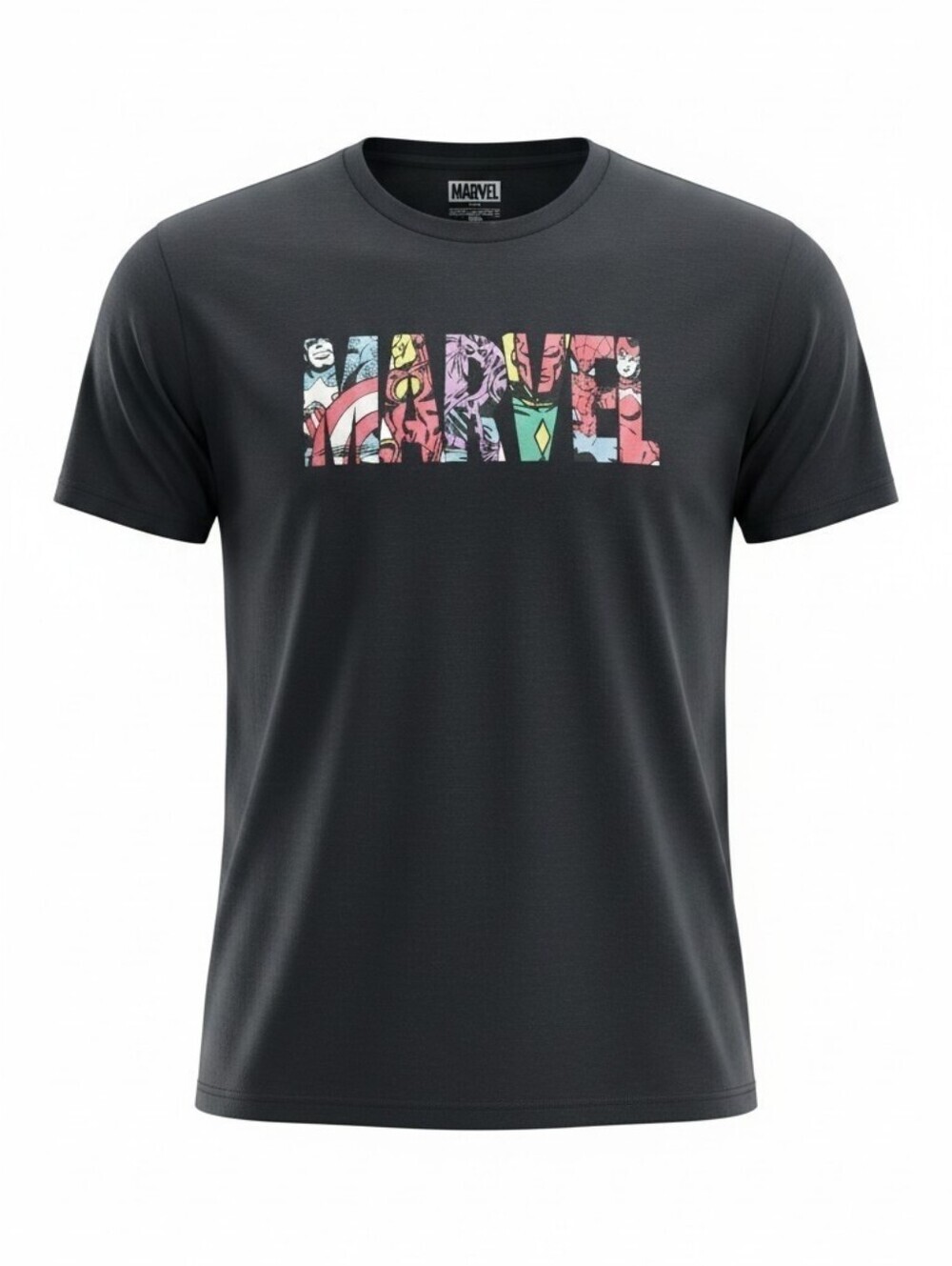 Marvel Multicolor Logo Short Sleeve Men's Graphic Tee - Size XL, new - Picture 1 of 3